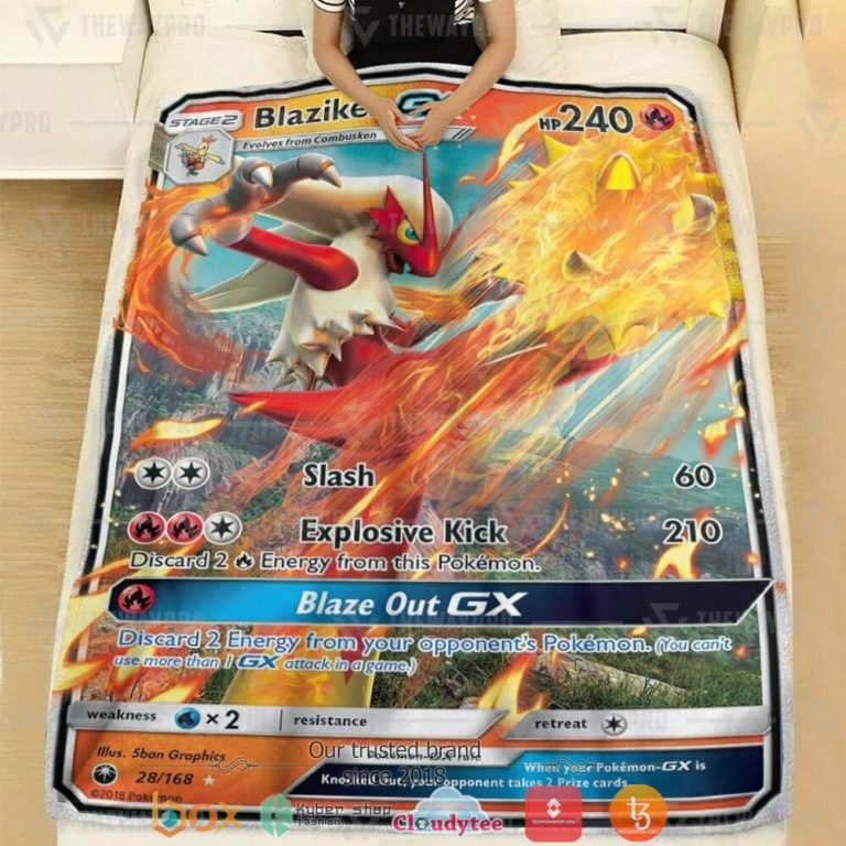 Anime-Pokemon-Blaziken-Gx-Soft-Blanket-1