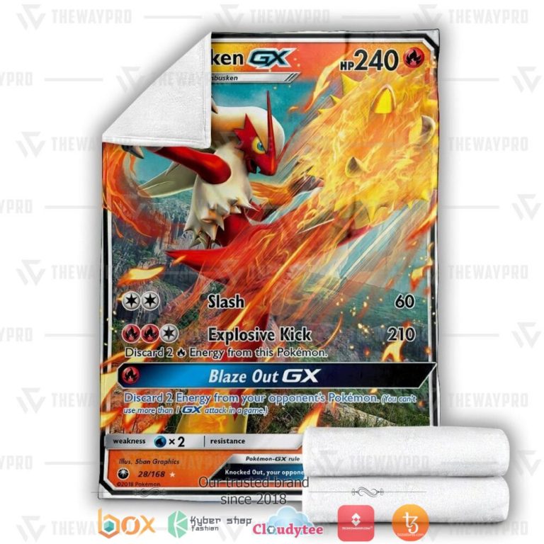 Anime-Pokemon-Blaziken-Gx-Soft-Blanket-2