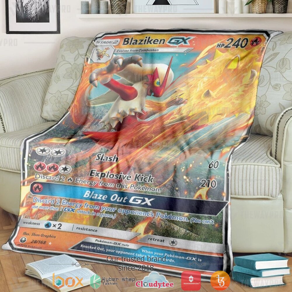 Anime Pokemon Blaziken Gx Soft Blanket Anime Pokemon Blaziken Gx Soft Blanket