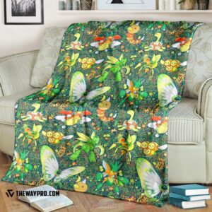Anime Pokemon Bug Seamless Blanket
