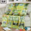 Anime Pokemon Bulbasaur Cards Version 2 Soft Blanket