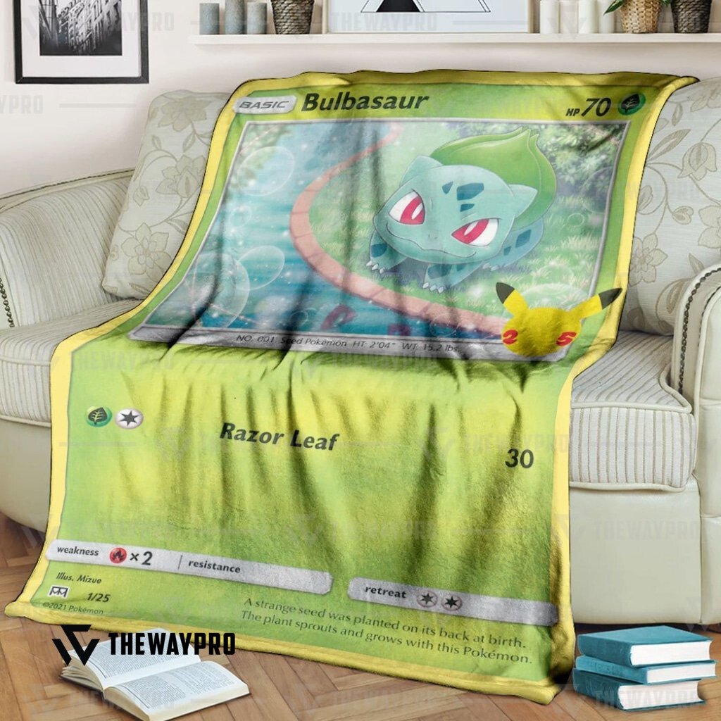 Anime Pokemon Bulbasaur Collection Blanket Anime Pokemon Bulbasaur Collection Blanket
