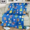Anime Pokemon Cards And Elements Blanket