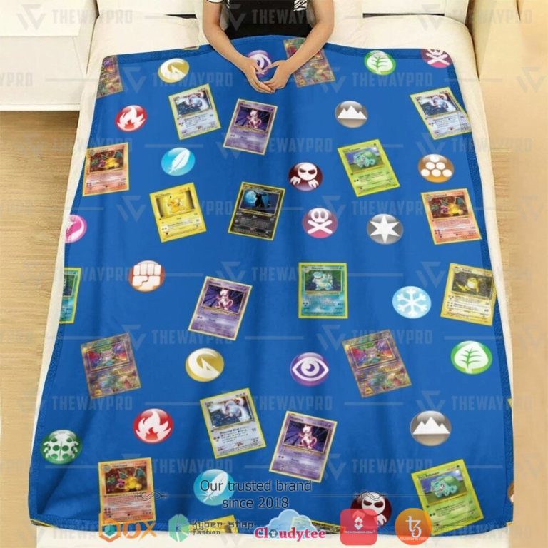 Anime-Pokemon-Cards-And-Elements-Soft-Blanket-1