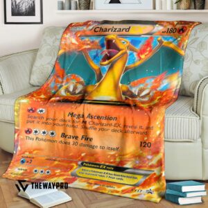 Anime Pokemon Charizard Ex Xy Promos 2 Blanket