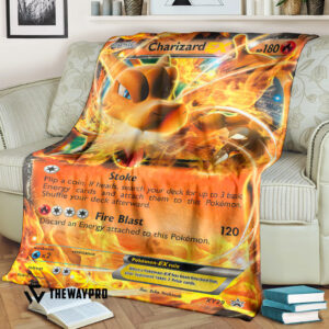 Anime Pokemon Charizard Ex Xy Promos Blanket