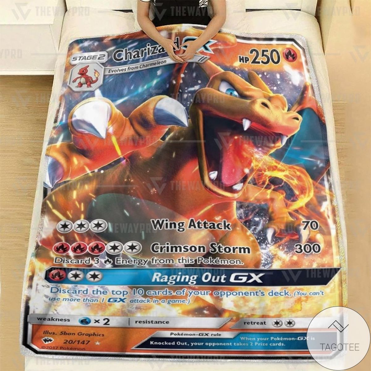 Anime Pokemon Charizard Gx Custom Blanket Anime Pokemon Charizard Gx Custom Blanket