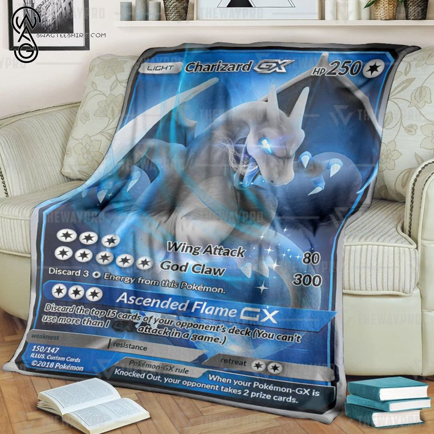 Anime Pokemon Charizard Gx Full Printing Blanket Anime Pokemon Charizard Gx Full Printing Blanket