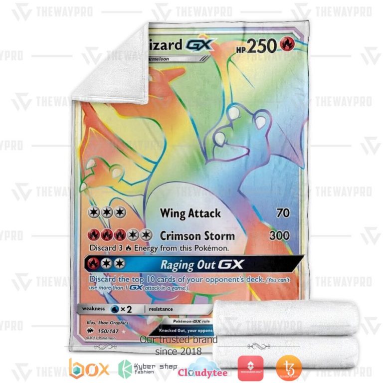 Anime-Pokemon-Charizard-Gx-Soft-Blanket-2-1