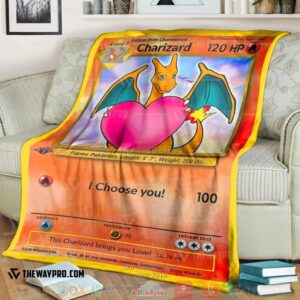 Anime Pokemon Charizard I Choose You Soft Blanket
