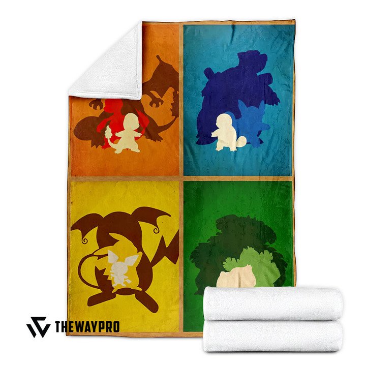 Anime-Pokemon-Charizard-Pikachu-Blastoise-Venusaur-Quilt-Blanket-2