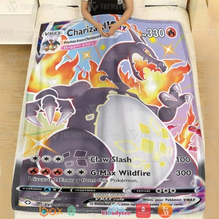Anime-Pokemon-Charizard-Vmax-Shining-Fates-Soft-Blanket-1