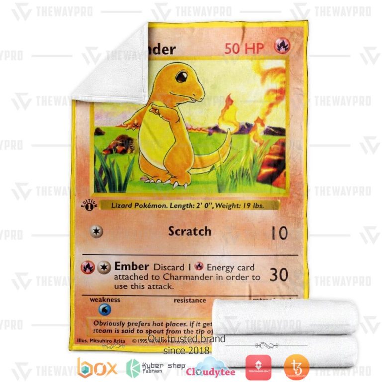 Anime-Pokemon-Charmander-Base-Set-Soft-Blanket-3