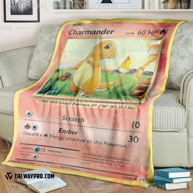 Anime Pokemon Charmander Blanket 2 Anime Pokemon Charmander Blanket 2