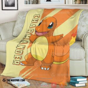 Anime Pokemon Charmander Soft Blanket 2