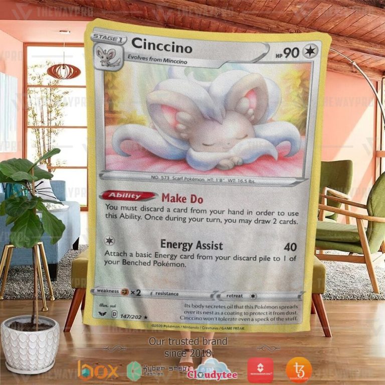 Anime-Pokemon-Cinccino-Soft-Blanket-3