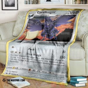 Anime Pokemon Corviknight Blanket 2