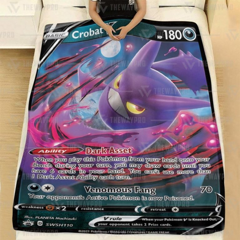 Anime-Pokemon-Crobat-V-Blanket-1