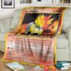 Anime Pokemon Cyndaquil 1St Edition Leer Soft Blanket
