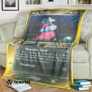 Anime Pokemon Dark Flaaffy Blanket