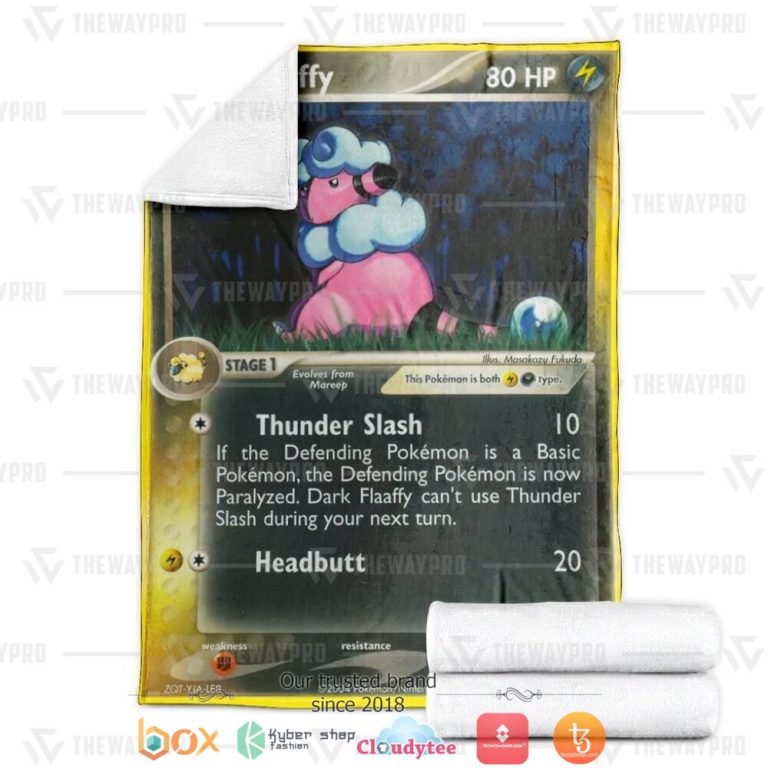 Anime-Pokemon-Dark-Flaaffy-Soft-Blanket-2
