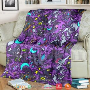 Anime Pokemon Dark Soft Blanket