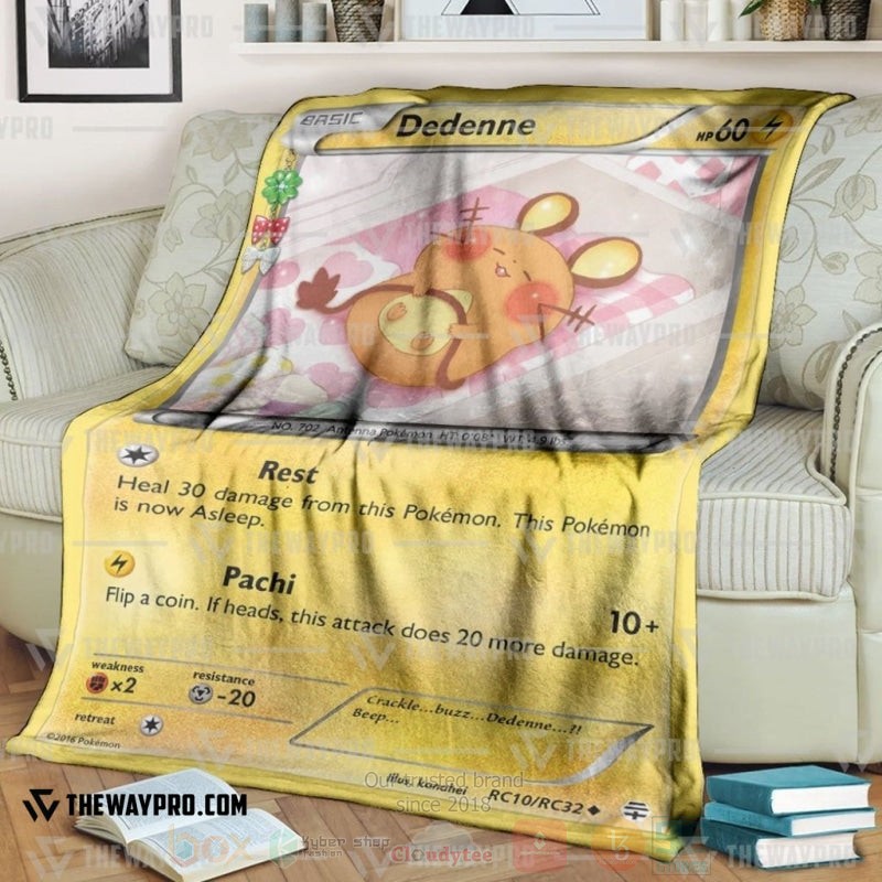 Anime Pokemon Dedenne Generations Blanket Anime Pokemon Dedenne Generations Blanket