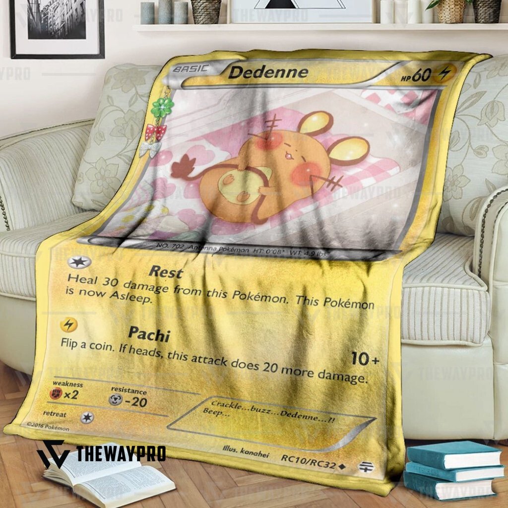 Anime Pokemon Dedenne Generations Custom Soft Blanket Anime Pokemon Dedenne Generations Custom Soft Blanket