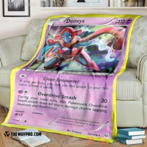 Anime Pokemon Deoxys Cosplay Blanket