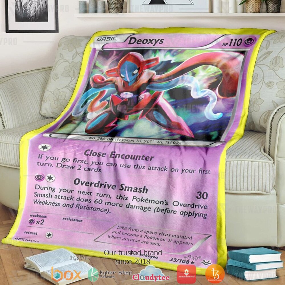 Anime Pokemon Deoxys Cosplay Soft Blanket Anime Pokemon Deoxys Cosplay Soft Blanket