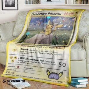 Anime Pokemon Detective Pikachu Blanket 2