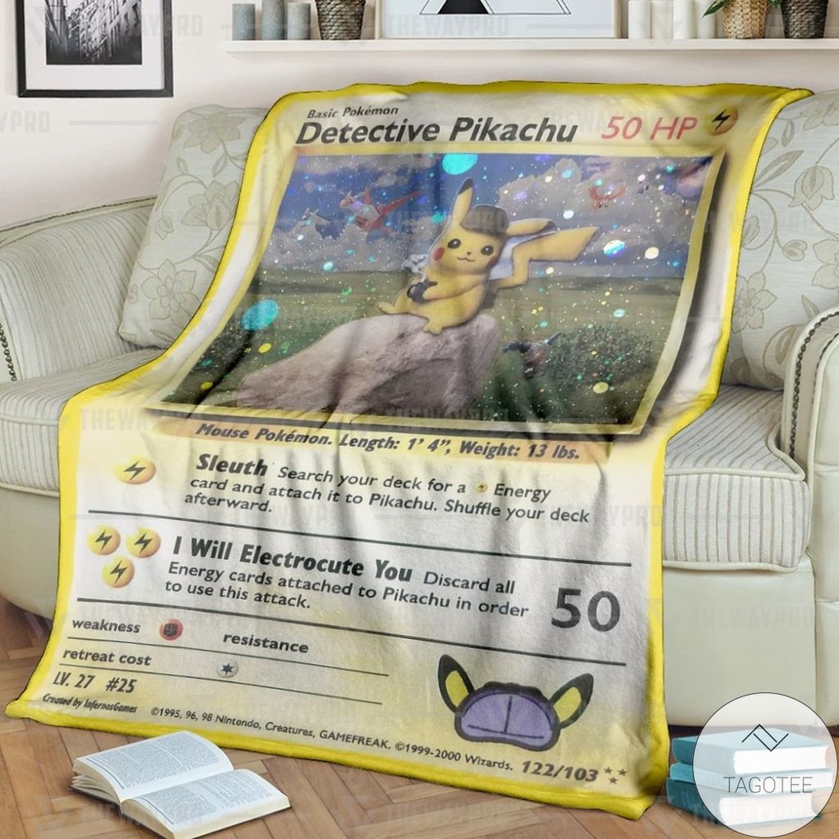 Anime Pokemon Detective Pikachu Custom Blanket Anime Pokemon Detective Pikachu Custom Blanket