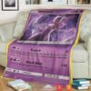 Anime Pokemon Detective Pikachu Rare Holo Mewtwo Soft Blanket