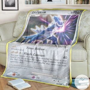 Anime Pokemon Dialga Great Encounters Custom Blanket
