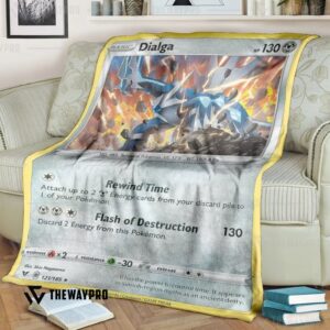 Anime Pokemon Dialga Vivid Voltage Blanket