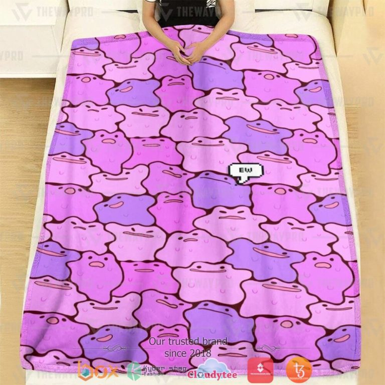 Anime-Pokemon-Ditto-Soft-Blanket-2