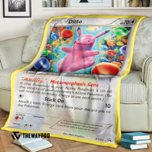 Anime Pokemon Ditto Xy Promos Blanket