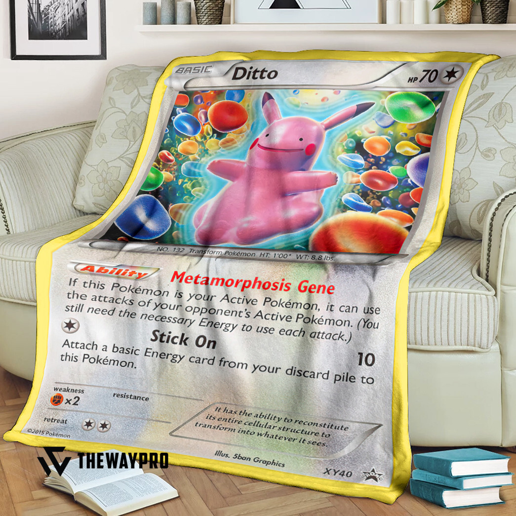 Anime Pokemon Ditto Xy Promos Blanket Anime Pokemon Ditto Xy Promos Blanket