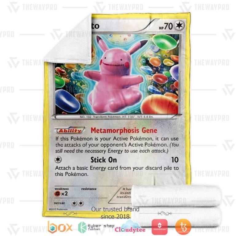 Anime-Pokemon-Ditto-Xy-Promos-Soft-Blanket-2