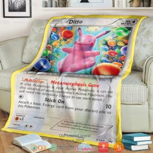 Anime Pokemon Ditto Xy Promos Soft Blanket