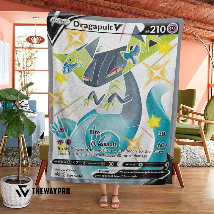 Anime-Pokemon-Dragapult-V-Sword-Shield-Quilt-Blanket-1