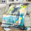 Anime Pokemon Dragapult V Sword Shield Quilt Blanket