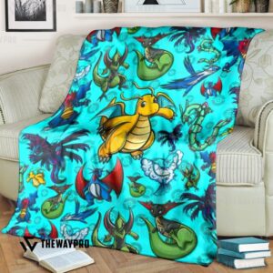 Anime Pokemon Dragon Blanket