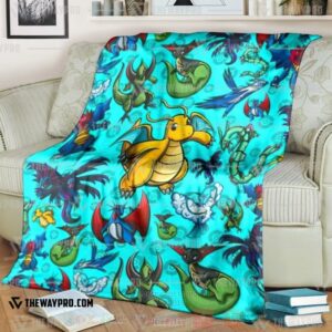 Anime Pokemon Dragon Blanket 2
