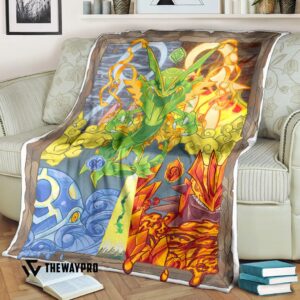 Anime Pokemon Dragons Ascent M Rayquaza P Groudon And Pkyogre Blanket