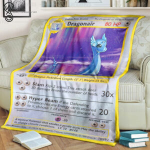 Anime Pokemon Dragonair Full Printing Blanket
