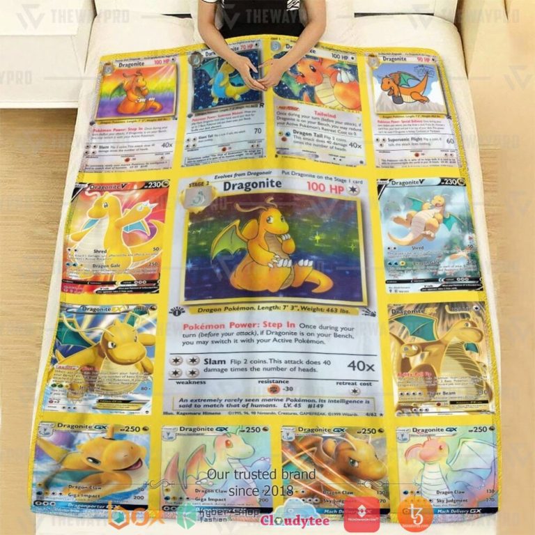 Anime-Pokemon-Dragonite-Cards-Version-2-Soft-Blanket-2