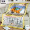 Anime Pokemon Dragonite Custom Blanket