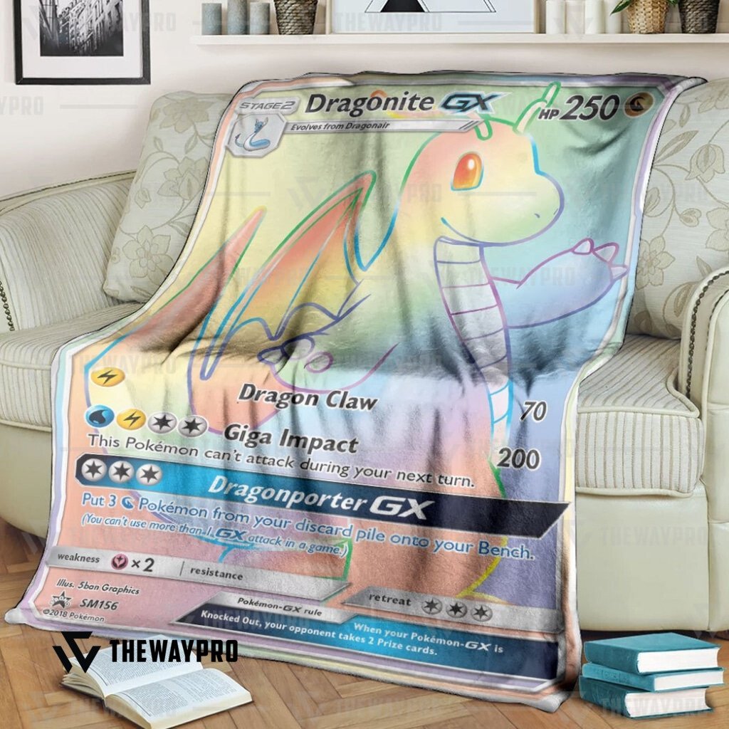 Anime Pokemon Dragonite Gx Dragonporter Rainbow Blanket Anime Pokemon Dragonite Gx Dragonporter Rainbow Blanket