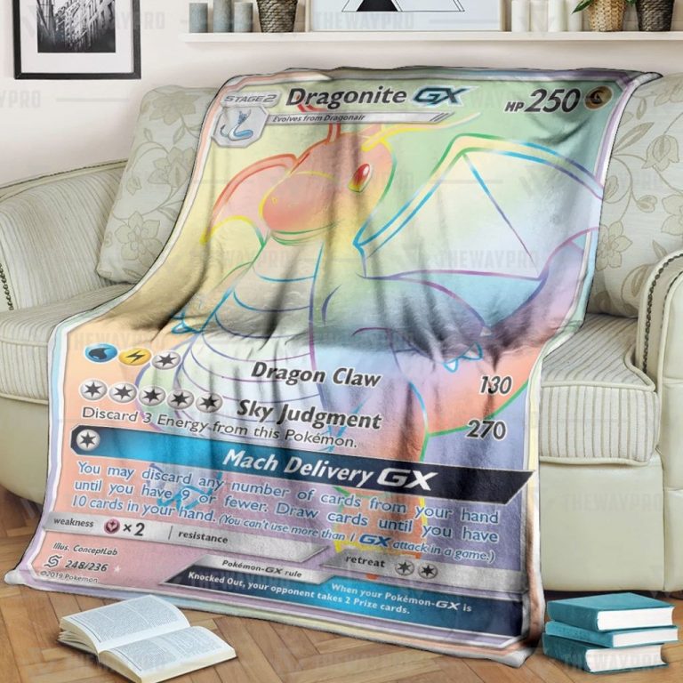 Anime-Pokemon-Dragonite-Gx-Match-Delivery-Rainbow-Custom-Blanket-And-Quilt-1